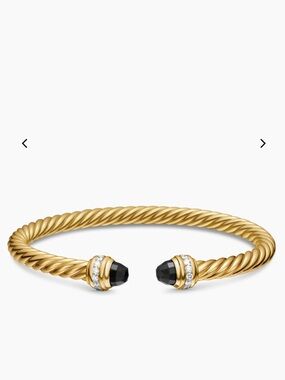 DAVID YURMAN CLASSIC CABLESPIRA® BRACELET 18K Yellow Gold with Diamonds